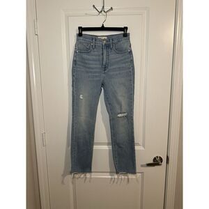 Madewell Women's Mid Rise Perfect Vintage Jean Size‎ 24P Distressed